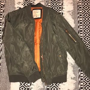 Olive Green Bomber Jacket
